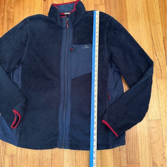 L.L. Bean Fleece Full Zip Jacket Mens Size XL Large Blue Outdoor Hiking @ - Picture 5 of 11